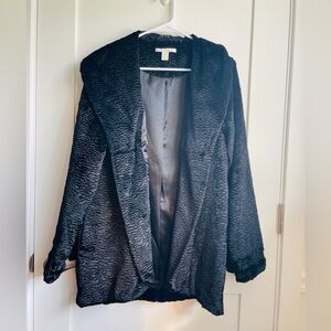 Amuse Society Black Faux Fur Coat